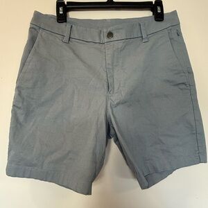 Lululemon Commission Classic Fit Shorts 7.5” Men’s 32 Blue Stretch Pockets Golf